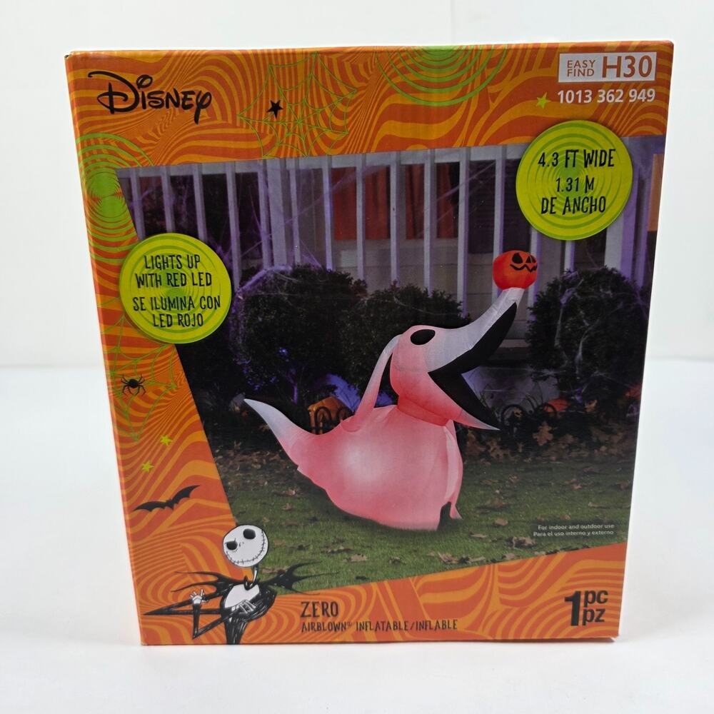 4.3' Foot Long Halloween The Nightmare Before Christmas Zero Gemmy Inflatable